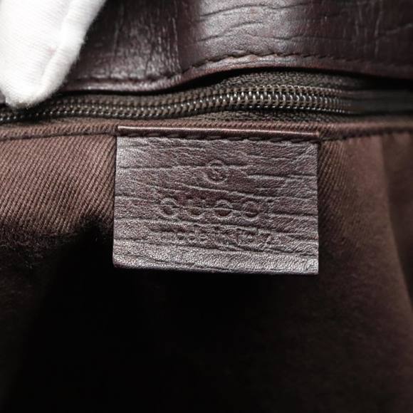 GUCCI GG Canvas Tote Bag Beige Brown Gold 106251 Auth 93839 - Picture 14 of 16